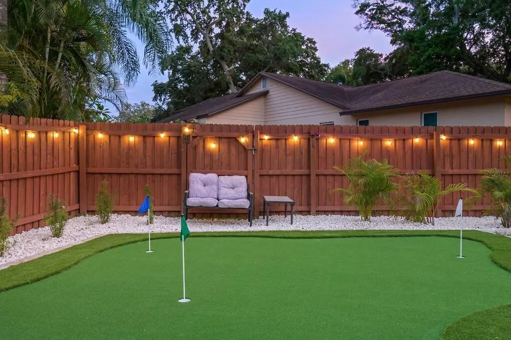 Backyard Games, Fire Pit, Heated Pool, Near Beach Villa Ozona 0*,